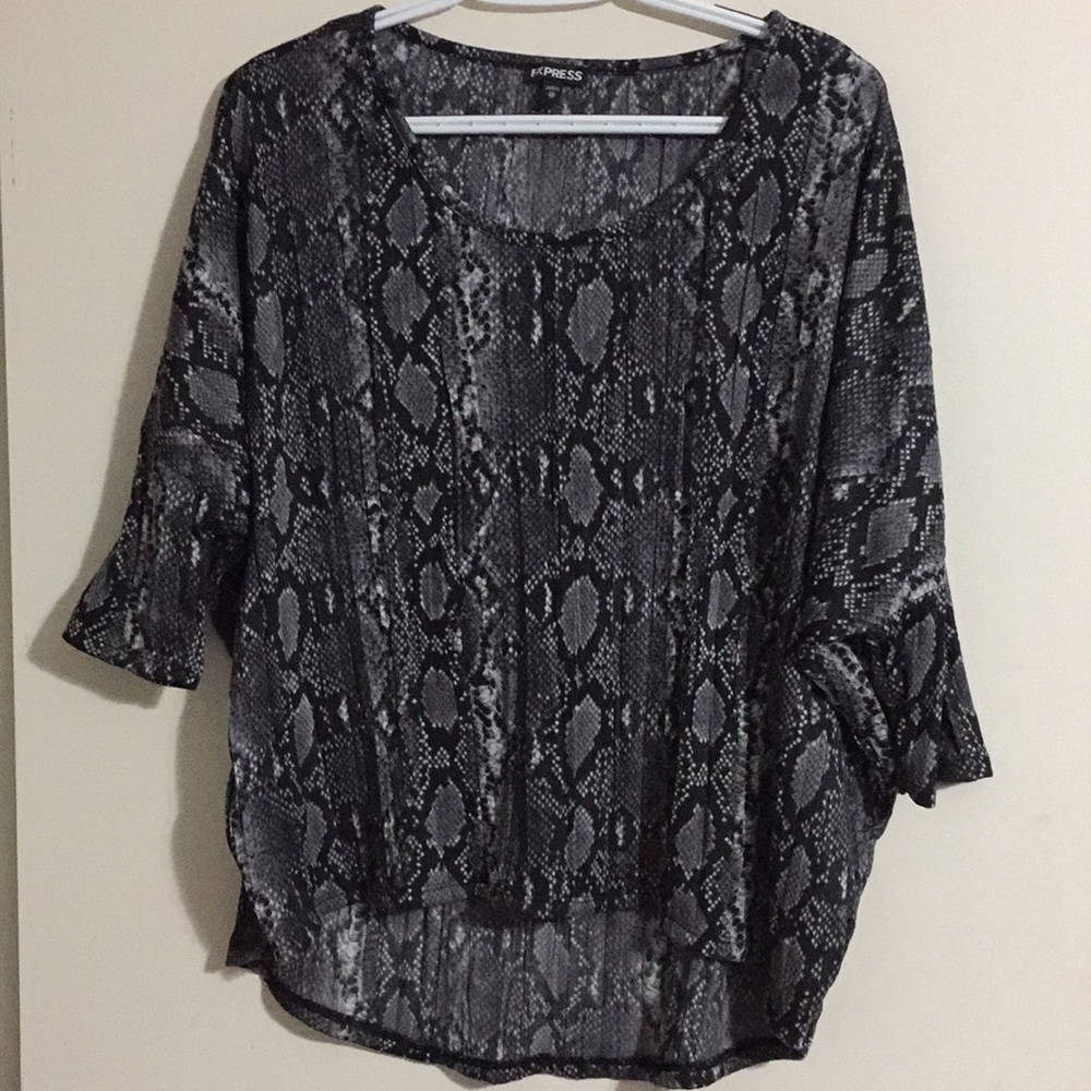 Express Snake Pattern Top